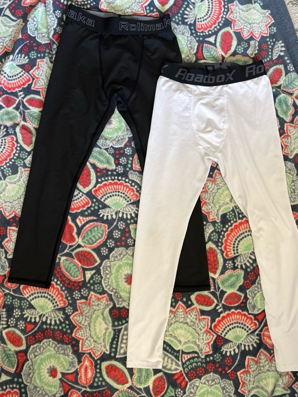 Amazon Kids Black & White Compression Leggings Duo